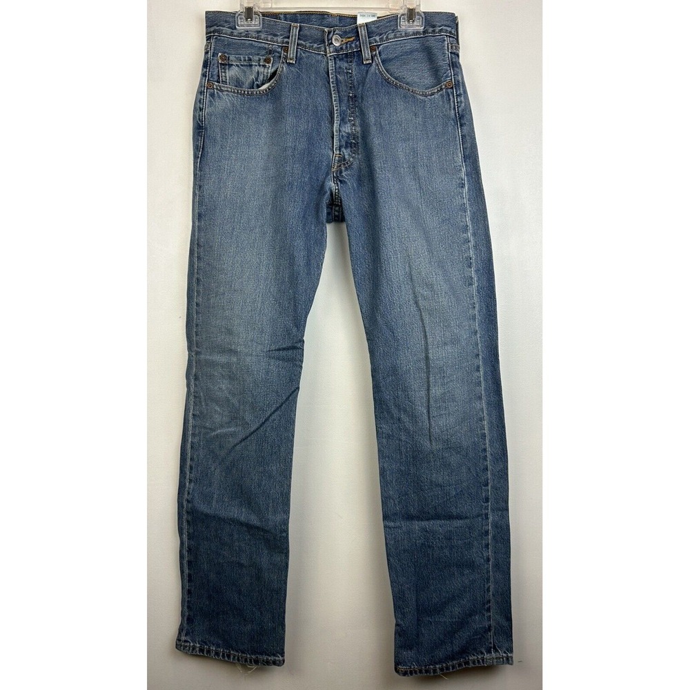 Vtg Levis 501 Jeans Mens 32x34 Med Wash Button Fly WPL 423 Cotton 32x33 Read